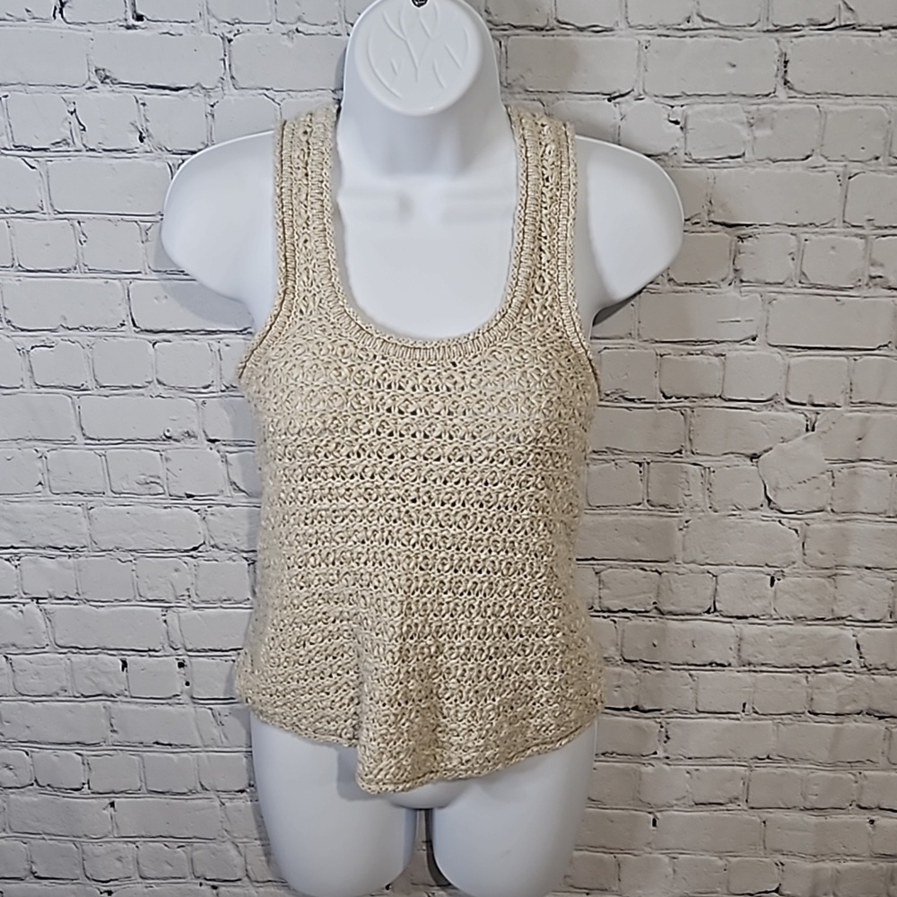 Aerie open knit Crochet tank top